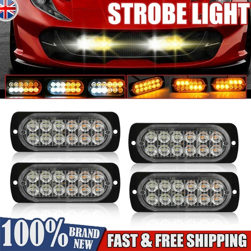 Amber white led strobe - amber/white,