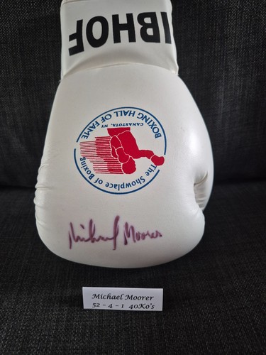 Michael moorer signed ibhof - michael,