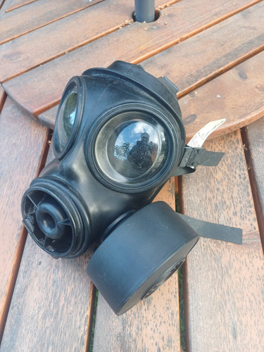 British military gas mask - british,