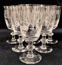 Etched floral wine juice iced - etched,