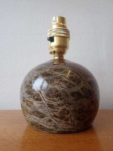 Cornish serpentine lamp - serpentine,