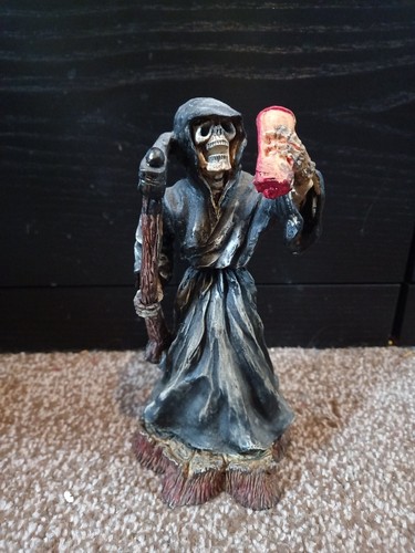Skeleton grim reaper statue - skeleton,