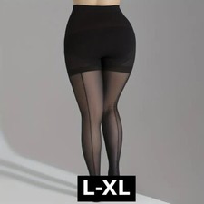 Sexy Seamed Tights Black Retro