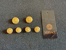 “Versace”- Medusa Logo - 6# Buttons - Gold - Original - With Tag - Genuine VGC