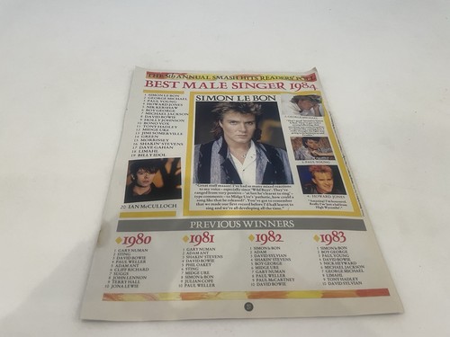 Smash hits 1984 best male - smash,