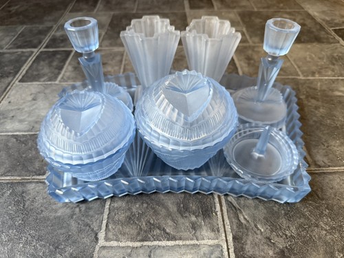 Art deco blue satin - art,