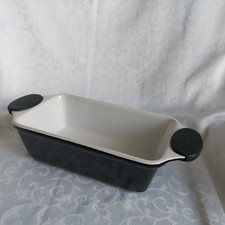 Black Ceramic cooking/baking dish with silicone covered handles