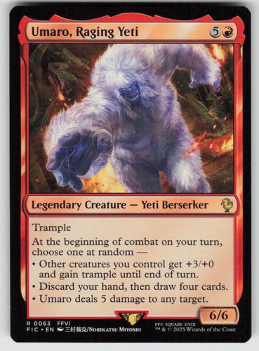 Umaro raging yeti rare - raging,