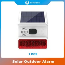 WiFi+GSM 4G Wireless Solar Outdoor PIR Motion Siren Alarm Security External