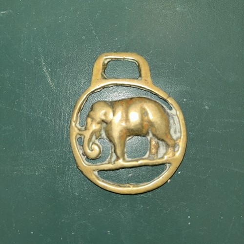 Vintage solid brass elephant - vintage,
