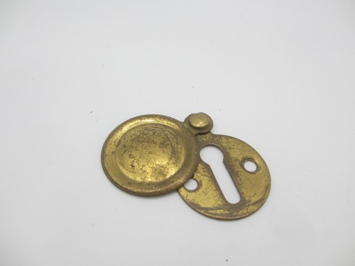 Vintage brass keyhole cover - vintage,