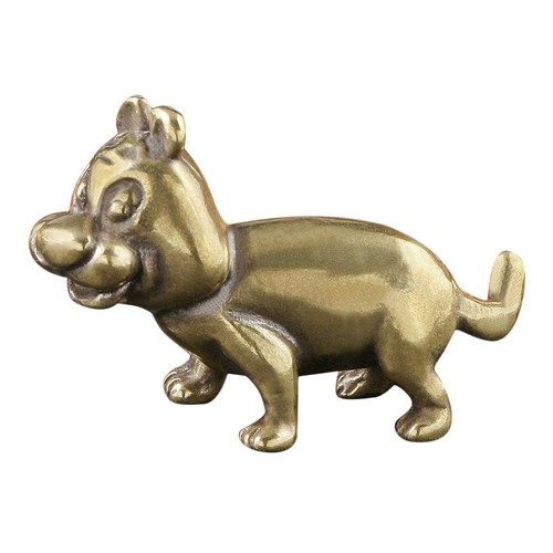 Vintage brass tiger statue - vintage,