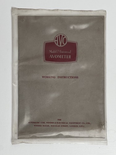Avometer model universal - model,