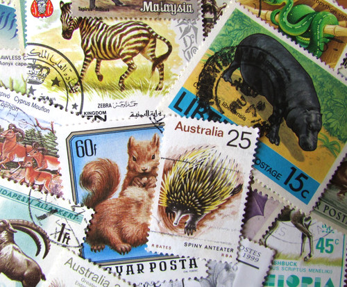 Animals stamps off - 50,