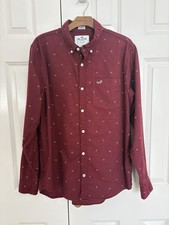 Hollister Men's Burgundy Long