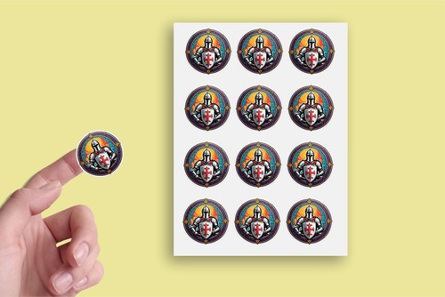 X24 crusader sticker envelope - x24,