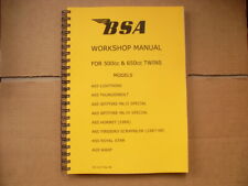 BSA A65,A50 WORKSHOP MANUAL