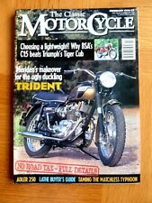 The Classic Motorcycle Magazine - February 1996 C15, Tiger Cub, Trident, Adler