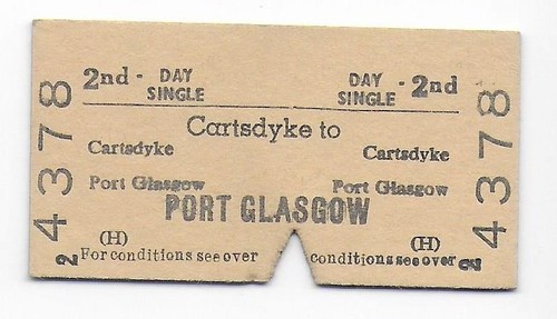 Railway ticket cartsdyke to - ticket,