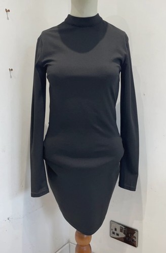Missguided black backless cut - black, backless/cut