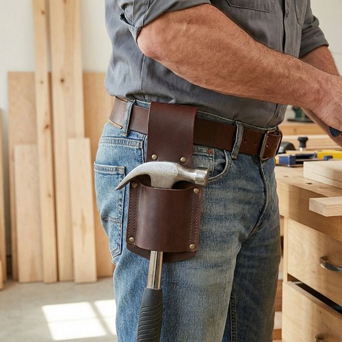 Hammer holder waist - bag, metal