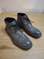 AM shoe company Gray leather boots UK size 12 VGC