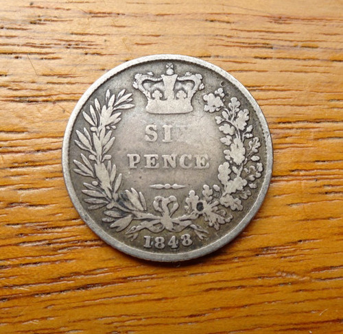 Queen victoria silver - silver, sixpence
