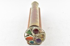 Pre-Loved Brass Kaleidoscope With Wooden Stand By Sheryl Koch 1989