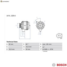 GENERATOR 0 986 047 530 FOR