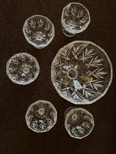 Crystal Trifle Bowl with 5