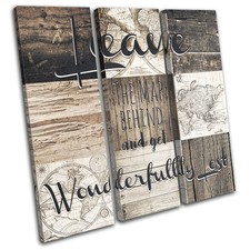Travel Map Old Vintage TREBLE