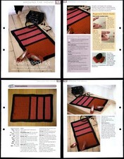 Bold-Striped Rug #12 Around The House - The Art Of Crochet 2 Page Pattern