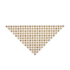 Paw Print Pet Bandana Brown