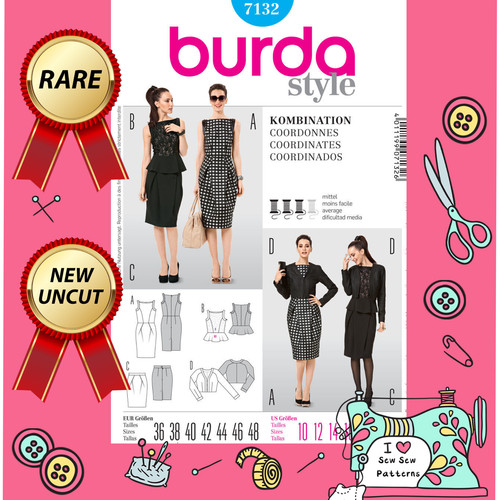 Burda 7132 sewing - 7132,