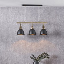 Bar Pendant Light Black Gold 3