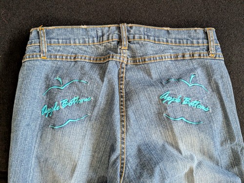 Y2k vintage apple bottom jeans - apple,