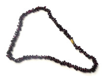 Vintage Natural Garnet Gems Beads Necklace (StM)