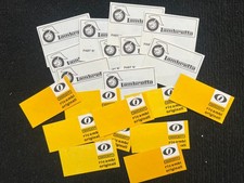 20 x Original Innocenti (Sticker) & Lambretta Parts Price Tags