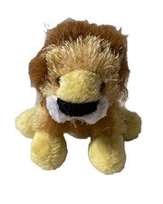 Ganz Lion Soft Toy Small Teddy Bear Safari Animal 6" Beanie Stuffed Plush Brown