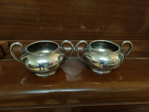 Elegant pair vintage silver - elegant,