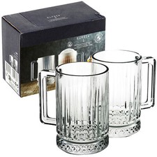 Pasabahce Glass Mugs Coffee Tea Latte Cappuccino Hot Drinks Cups Set of 2/4/6