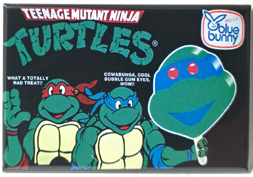 Tmnt ice cream magnet - cream, 2"x3"