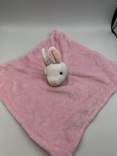Moon & Stars Pink Bunny Comforter Blankie Blanket Soft Plush TJM -