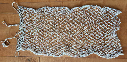 Vintage fish creel - bag, knotted