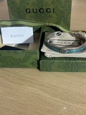 Silver GUCCI Interlocking GG