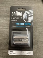 BRAUN 70S SHAVER REPLACEMENT FOIL CASSETTE SERIES 7 PULSONIC 9000 -SILVER NEW