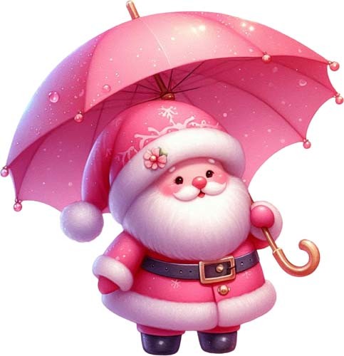 Pink christmas santa sleigh - pink,