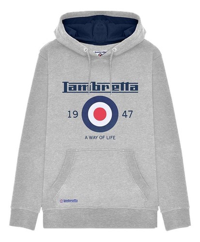 Lambretta mens grey logo - grey,