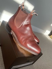 RM Williams Comfort Craftsman Rum Yearling H Fitting UK10 Chelsea Boots