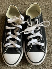 Black Converse Trainers Size Junior 1